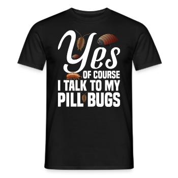 Rolly Polly Owner Insect Entomology Pill bug - Männer T-Shirt - Schwarz - Vorne - AI Model Male 178 light (178cm)