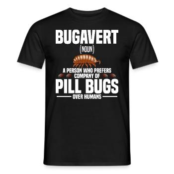 Rollie Pollie Entomologie Isopode Roly Poly pilule bug - T-shirt homme - noir - Devant - AI Model Male 178 light (178cm)