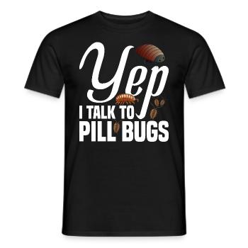 Rollie Pollie Mom Insect Mom Entomologist Pill Bug - Men's T-Shirt - black - Front - AI Model Male 178 light (178cm)