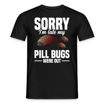 minuscules punaises dompteuses entomologiste isopode rollie - T-shirt homme - noir - Devant - AI Model Male 178 light (178cm)