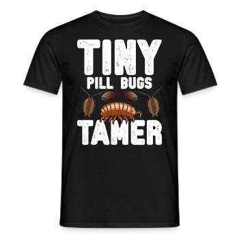 Rollie Pollie Propriétaire Isopod Lover Pill bug - T-shirt homme - noir - Devant - AI Model Male 178 light (178cm)