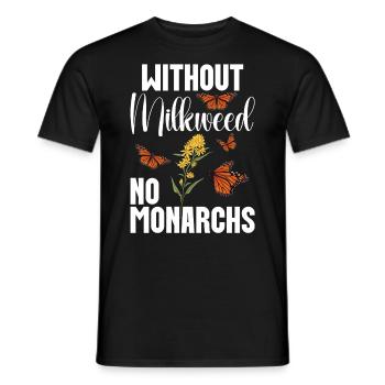 Amoureux des papillons sans papillon monarque - T-shirt homme - noir - Devant - AI Model Male 178 light (178cm)