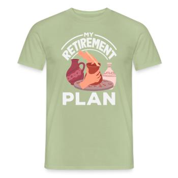 Lustiges Töpfer Töpfern Geschenk Geschenkidee - Männer T-Shirt - Sage - Vorne - AI Model Male 178 light (178cm)