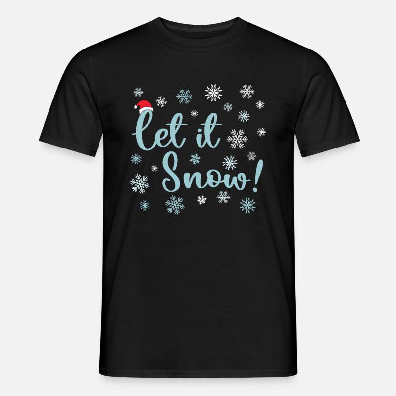 Let It Snow - Men's T-Shirt - black