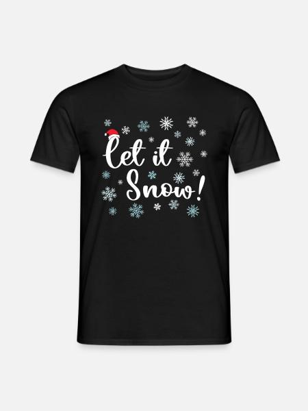 Que neige - T-shirt homme - noir
