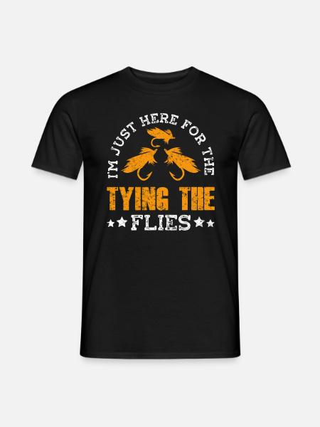 Fly Tying Fly Fishing - Men's T-Shirt - black