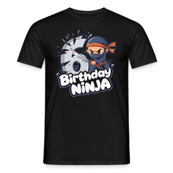 This Little Ninja Is 6 Birthday Shirt - Men's T-Shirt - black - Front - AI Model Male 178 light (178cm)