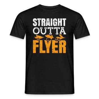 Fly Tying Fly Fishing - Men's T-Shirt - black - Front - AI Model Male 178 light (178cm)