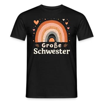 Big Sister Rainbow Boho - Men's T-Shirt - black - Front - AI Model Male 178 light (178cm)