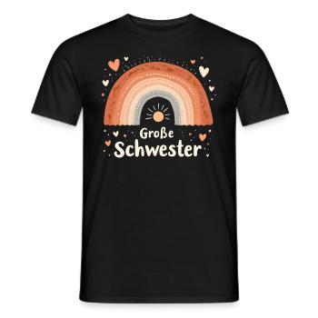 Big Sister Rainbow Boho - Men's T-Shirt - black - Front - AI Model Male 178 light (178cm)