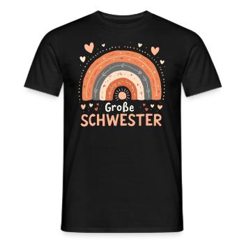 Big Sister Rainbow Boho - Men's T-Shirt - black - Front - AI Model Male 178 light (178cm)