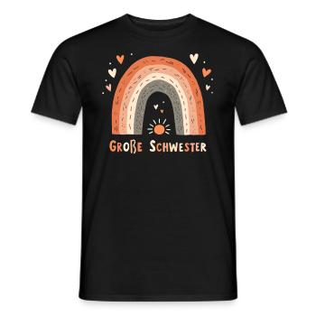 Big Sister Rainbow Boho - Men's T-Shirt - black - Front - AI Model Male 178 light (178cm)