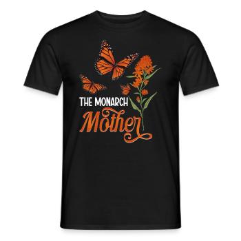 Papillons Le monarque Asclépiade Monarque Monarque Papillon - T-shirt homme - noir - Devant - AI Model Male 178 light (178cm)