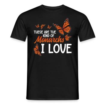 Save Monarch Butterflies Plant Milkweed Butterfly - Männer T-Shirt - Schwarz - Vorne - AI Model Male 178 light (178cm)