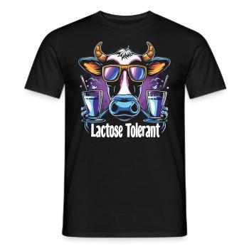 Lactose tolerant - Men's T-Shirt - black - Front - AI Model Male 178 light (178cm)