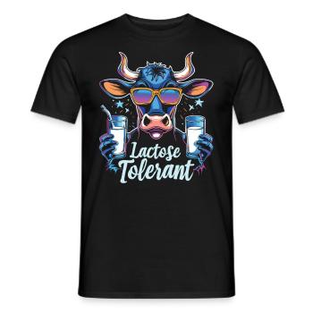 Lactose tolerant - Men's T-Shirt - black - Front - AI Model Male 178 light (178cm)