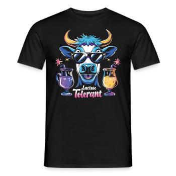 Lactose tolerant - Men's T-Shirt - black - Front - AI Model Male 178 light (178cm)