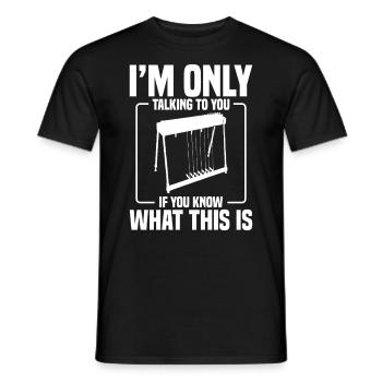 Country Music steelin Pedal Steel Guitarist - Männer T-Shirt - Schwarz - Vorne - AI Model Male 178 light (178cm)