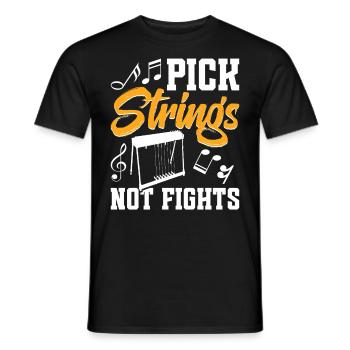 Country Music steelin Pedal Steel Guitarist - Männer T-Shirt - Schwarz - Vorne - AI Model Male 178 light (178cm)