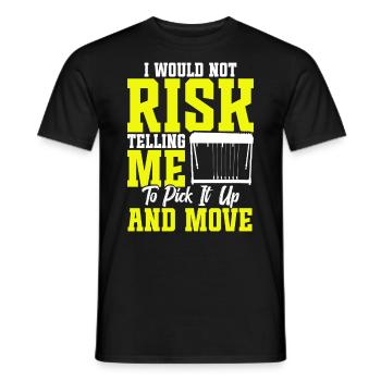 Country Music steelin Pedal Steel Guitarist - Men's T-Shirt - black - Front - AI Model Male 178 light (178cm)