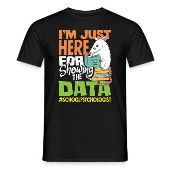 Psychologie Conseillère Psychologique Scolaire - T-shirt homme - noir - Devant - AI Model Male 178 light (178cm)