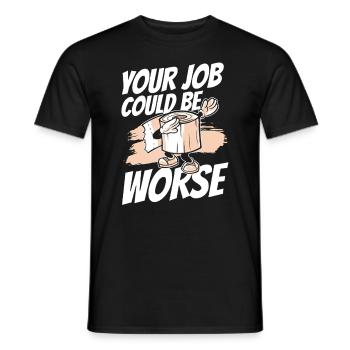 Lustige "0 Tage Seit Ich Zuletzt Gekackt - Männer T-Shirt - Schwarz - Vorne - AI Model Male 178 light (178cm)