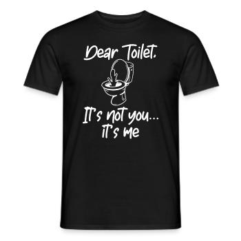Drôle '0 jours depuis que j’ai fait caca pour la dernière fois - T-shirt homme - noir - Devant - AI Model Male 178 light (178cm)