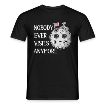 Mondlandung, die niemand mehr besucht - Männer T-Shirt - Schwarz - Vorne - AI Model Male 178 light (178cm)