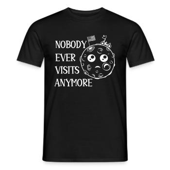 Mondlandung, die niemand mehr besucht - Männer T-Shirt - Schwarz - Vorne - AI Model Male 178 light (178cm)