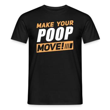 Funny Cooped Me Bathroom Meme - Men's T-Shirt - black - Front - AI Model Male 178 light (178cm)