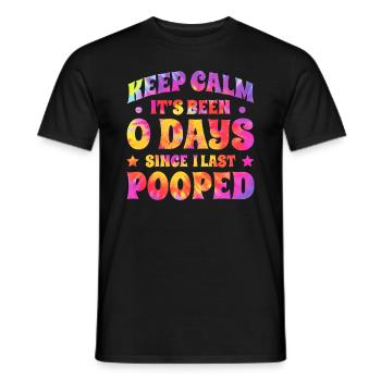 Funny Cooped Me Bathroom Meme - Men's T-Shirt - black - Front - AI Model Male 178 light (178cm)