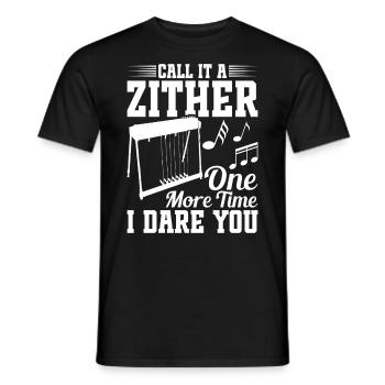 Pedal Steel Guitarist String Instrument Mountain - Männer T-Shirt - Schwarz - Vorne - AI Model Male 178 light (178cm)