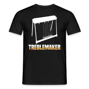 Pedal Steel Guitarist String Instrument Mountain - Men's T-Shirt - black - Front - AI Model Male 178 light (178cm)
