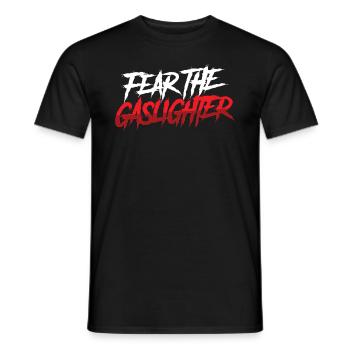 True Professional Gaslighting - Men's T-Shirt - black - Front - AI Model Male 178 light (178cm)