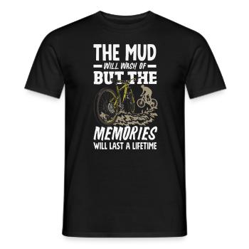 Vélo de gravier Cyclocross avec cyclo-cross - T-shirt homme - noir - Devant - AI Model Male 178 light (178cm)
