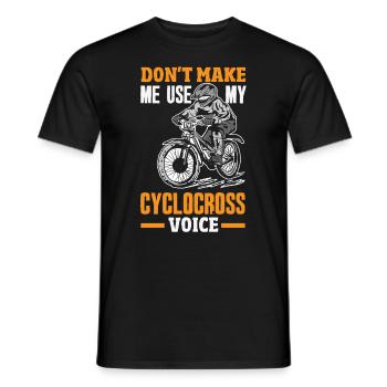 Vélo de gravier Cyclocross avec cyclo-cross - T-shirt homme - noir - Devant - AI Model Male 178 light (178cm)