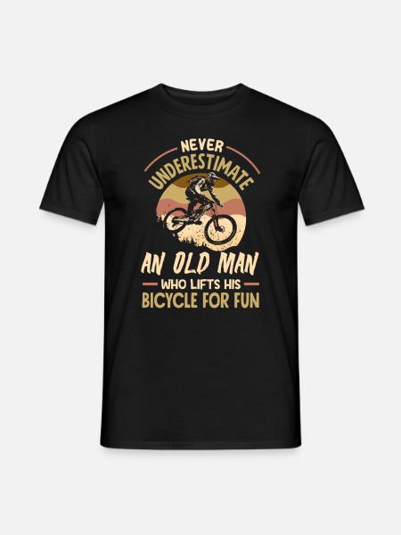 Vélo de gravier Cyclocross avec cyclo-cross - T-shirt homme - noir