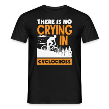 Gravel Bike Cyclocross With Cyclocross - Men's T-Shirt - black - Front - AI Model Male 178 light (178cm)