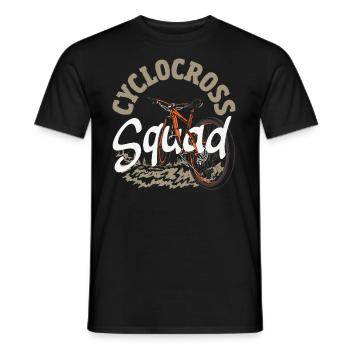 Vélo de gravier Cyclocross avec cyclo-cross - T-shirt homme - noir - Devant - AI Model Male 178 light (178cm)