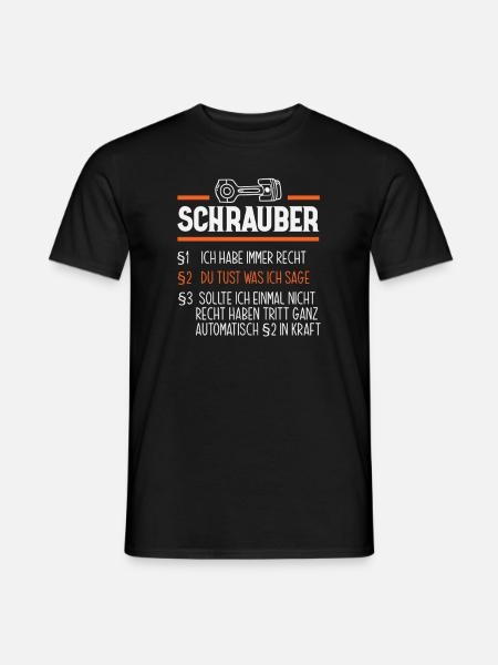 De mechanische Auto van de Werkplaatsgarage - Heren T-shirt - zwart
