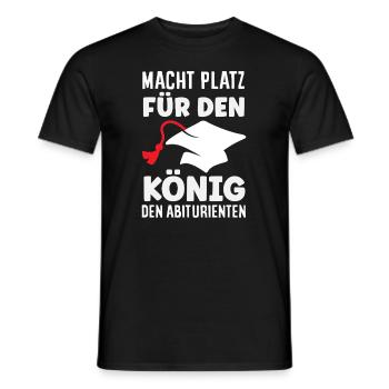 Place au roi, aux bacheliers - T-shirt homme - noir - Devant - AI Model Male 178 light (178cm)