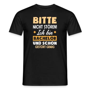 Don't bother I'm a bachelor and already - Men's T-Shirt - black - Front - AI Model Male 178 light (178cm)