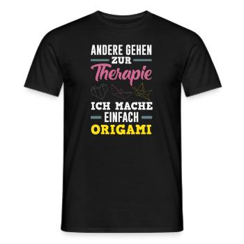 Others go to therapy, I - Men's T-Shirt - black - Front - AI Model Male 178 light (178cm)