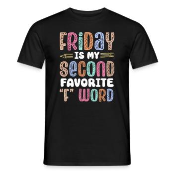 Joyeux vendredi Fri Yay École des enseignants Mème - T-shirt homme - noir - Devant - AI Model Male 178 light (178cm)