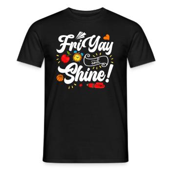 Joyeux vendredi Fri Yay École des enseignants Mème - T-shirt homme - noir - Devant - AI Model Male 178 light (178cm)