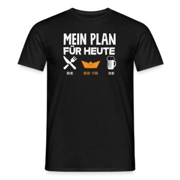 Origami My plan for today Creative - Men's T-Shirt - black - Front - AI Model Male 178 light (178cm)