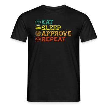Lustiger Zitat Steuerberater Unternehmer - Männer T-Shirt - Schwarz - Vorne - AI Model Male 178 light (178cm)