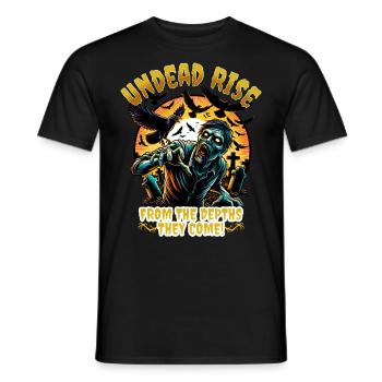 Horreur - Zombie Undead Rise - T-shirt homme - noir - Devant - AI Model Male 178 light (178cm)
