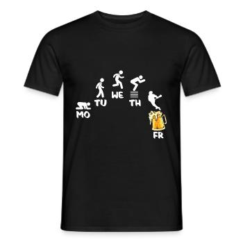 Lacrosse - T-shirt homme - noir - Devant - AI Model Male 178 light (178cm)