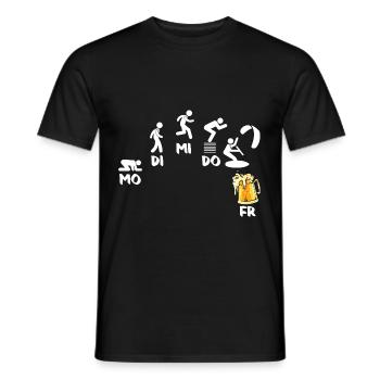 Kitesurfing Kiteboarding Kite Kite Kiten - Men's T-Shirt - black - Front - AI Model Male 178 light (178cm)